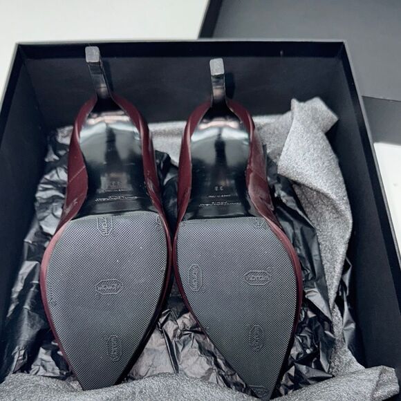 š„Saint LaurentāParis Blown Heels Elegant Design Sz 8 USA 38eu New in box - Picture 8 of 10